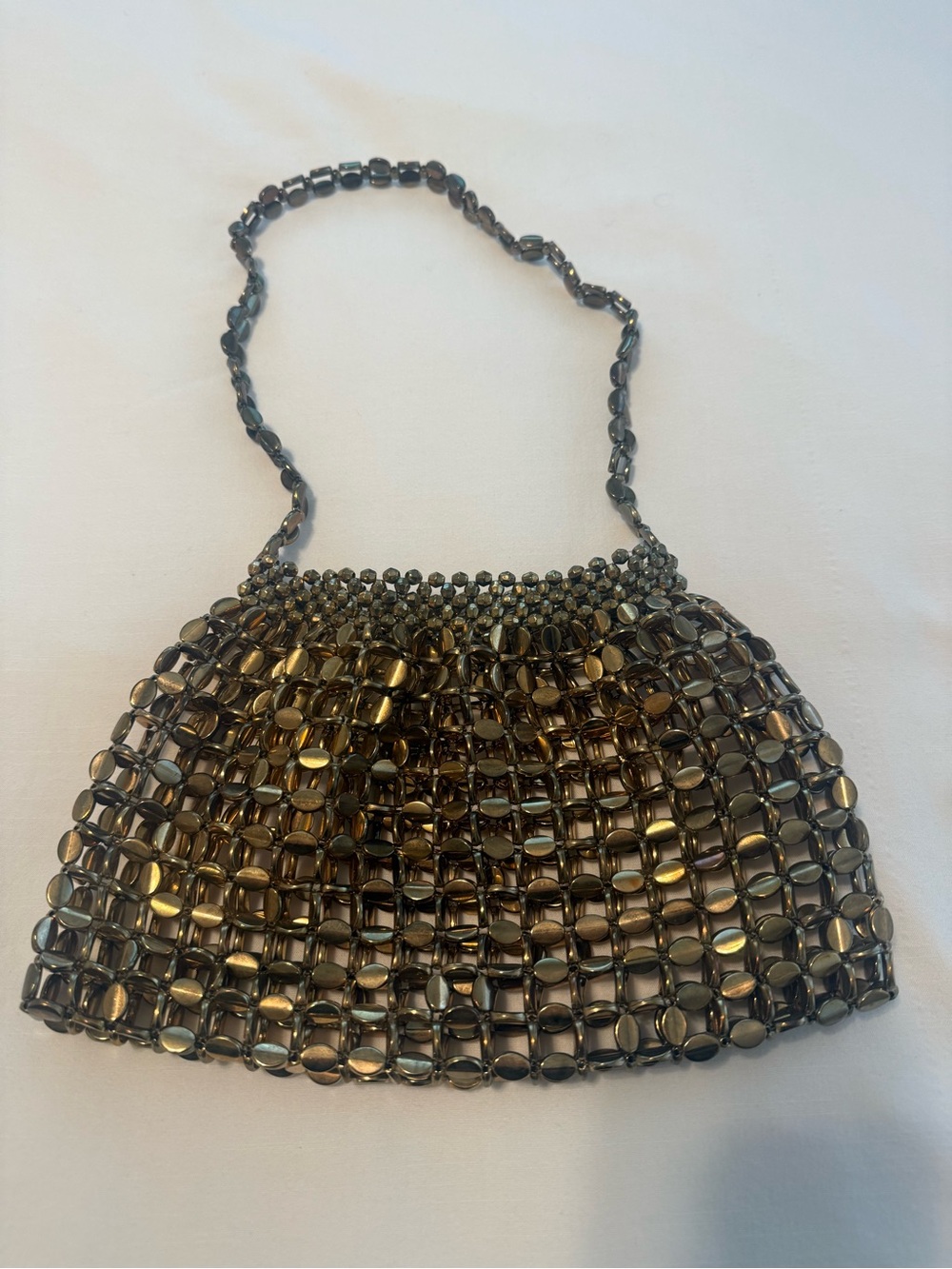 Gold Beaded Bag